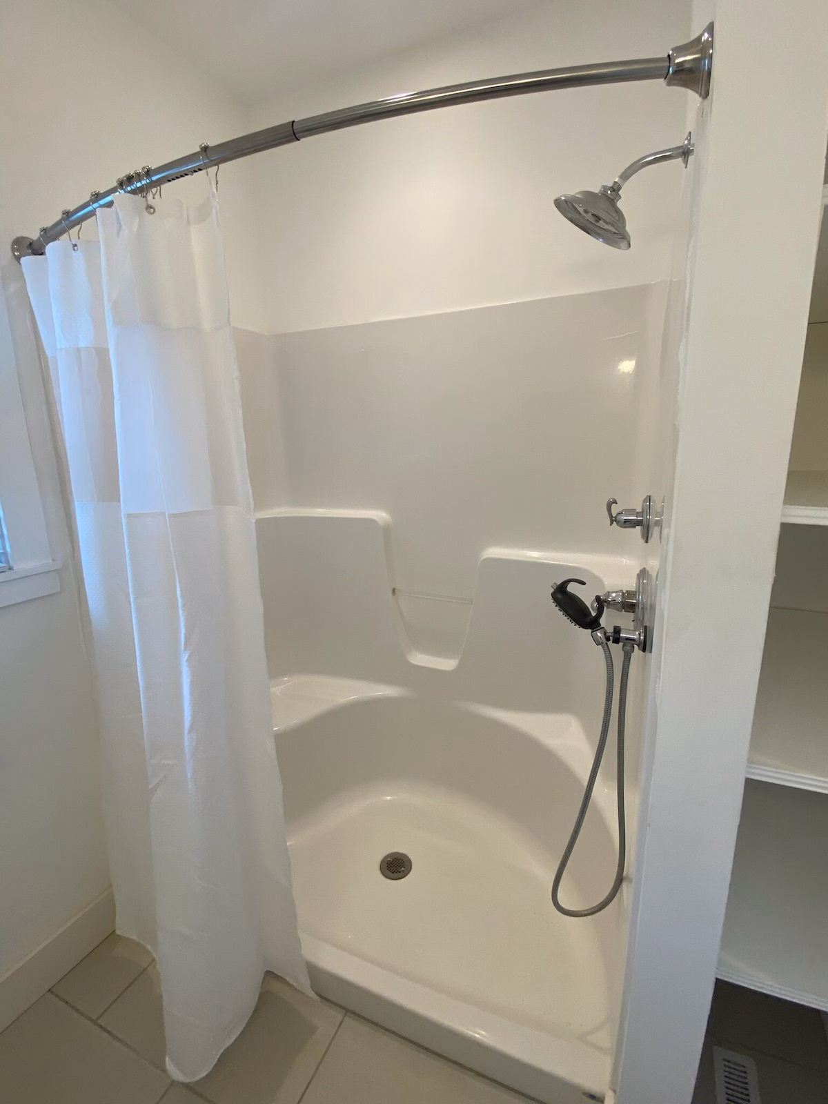 Bayview House first floor bathroom vanity and shower